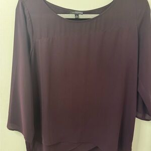 Women's The Limited Burgundy Tunic Top